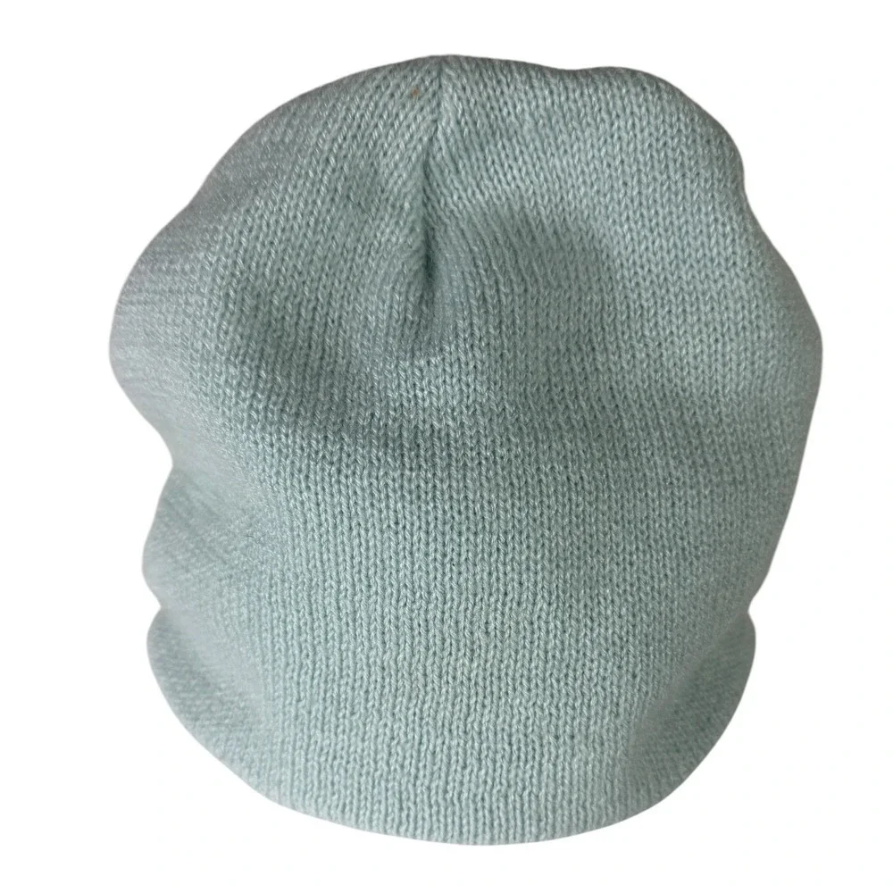 Light Blue‎ Knit Beanie Hat Embroidered Letter L Initial Winter Cap RN 81088